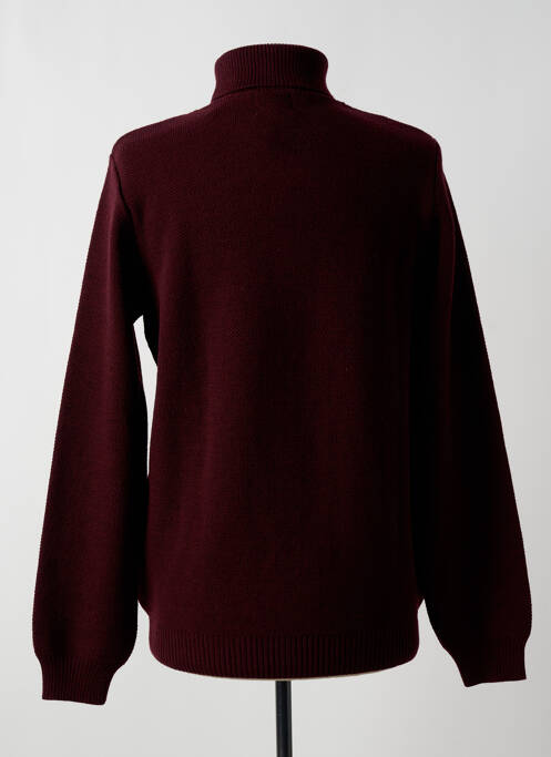 Pull col roulé rouge KNITWEAR pour homme