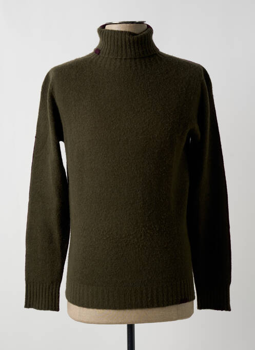 Pull col roulé vert BOB pour homme