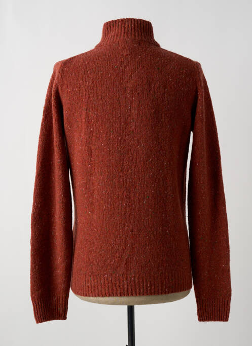 Pull rouge MCS pour homme