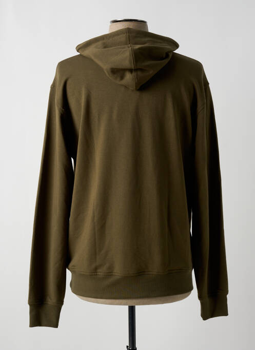 Sweat-shirt à capuche vert BY CHARLIE B pour homme