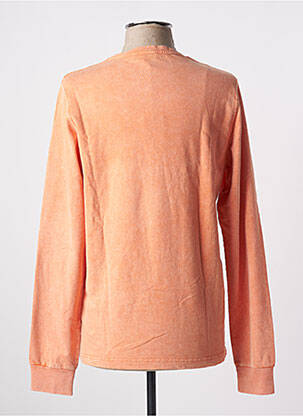 T-shirt coupe droite manches longues orange MCS homme