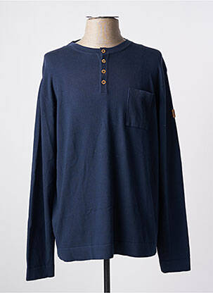 Pull col rond manches longues bleu MCS homme