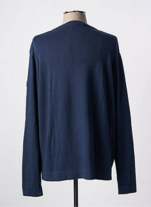 Pull col rond manches longues bleu MCS homme