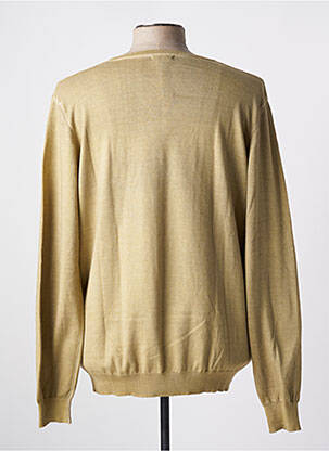 Pull col v manches longues beige MCS homme