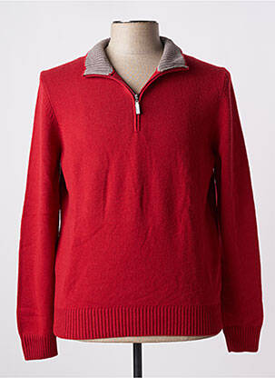 Pull manches longues manches longues rouge BY CHARLIE B homme