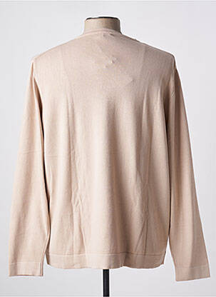 Pull col rond manches longues beige MCS homme