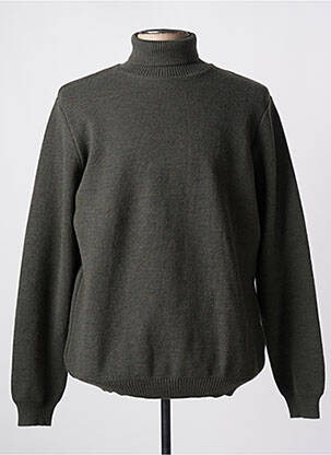 Pull col roulé vert NITTO KNITWEAR pour homme