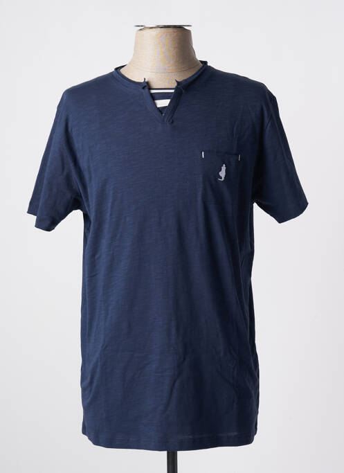 T-shirt bleu MCS pour homme