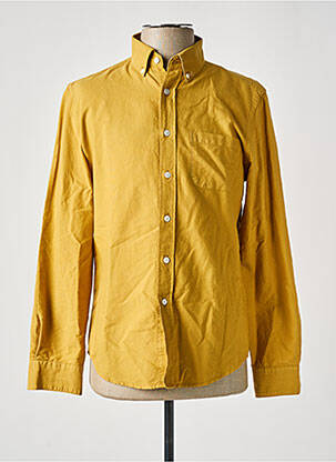 Chemise manches longues manches longues jaune fonce BY CHARLIE B homme