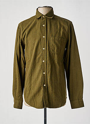 Chemise manches longues manches longues vert BY CHARLIE B homme