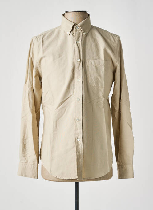 Chemise manches longues beige BY CHARLIE B pour homme