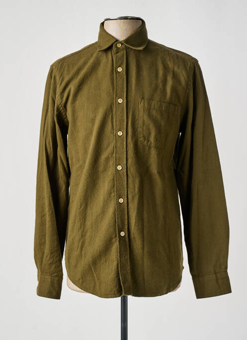 Chemise manches longues vert BY CHARLIE B pour homme