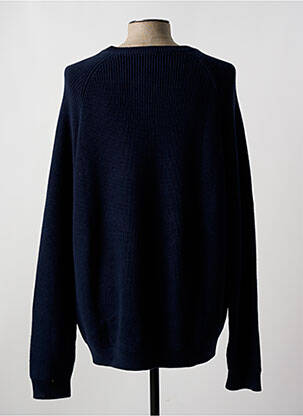 Pull col rond manches longues bleu KNOWLEDGE COTTON APPAREL homme