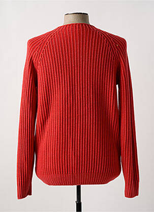 Pull col rond manches longues rouge FLY3 homme