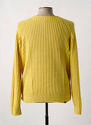Pull col rond manches longues jaune FLY3 homme
