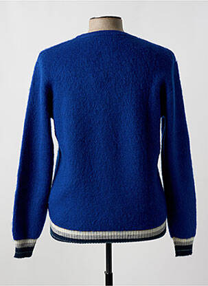 Pull col rond manches longues bleu BOB homme