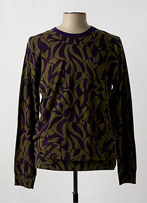 Pull tissage chiné manches longues vert SCOTCH & SODA homme