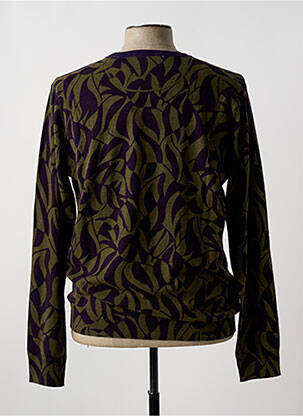 Pull tissage chiné manches longues vert SCOTCH & SODA homme