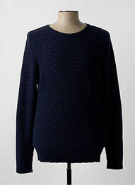 Pull col rond manches longues bleu fonce KNOWLEDGE COTTON APPAREL homme