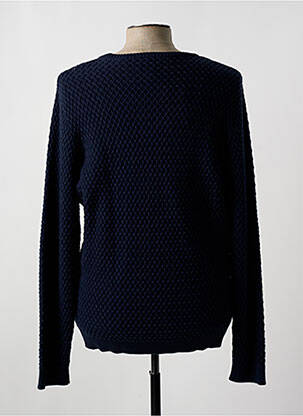 Pull col rond manches longues bleu fonce KNOWLEDGE COTTON APPAREL homme