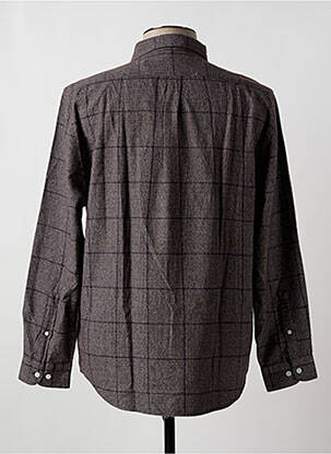 Chemise manches longues manches longues marron BY CHARLIE B homme
