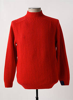 Pull manches longues manches longues rouge FLY3 homme