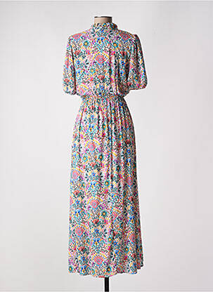 Robe longue manches courtes manches courtes violet C'EST BEAU LA VIE femme