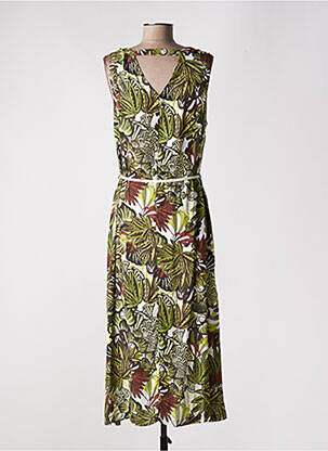 Robe longue sans manche sans manche vert DIANE LAURY femme