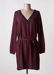 Robe courte manches longues manches longues rouge LPB femme