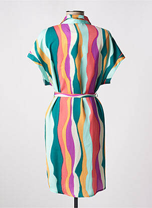 Robe courte manches courtes manches courtes vert VERO MODA femme