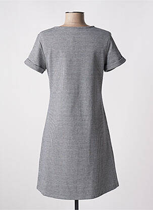 Robe mi-longue manches courtes manches courtes noir YERSE femme