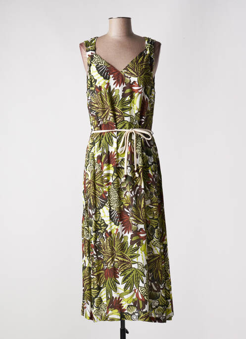 Robe longue sans manche sans manche vert DIANE LAURY femme