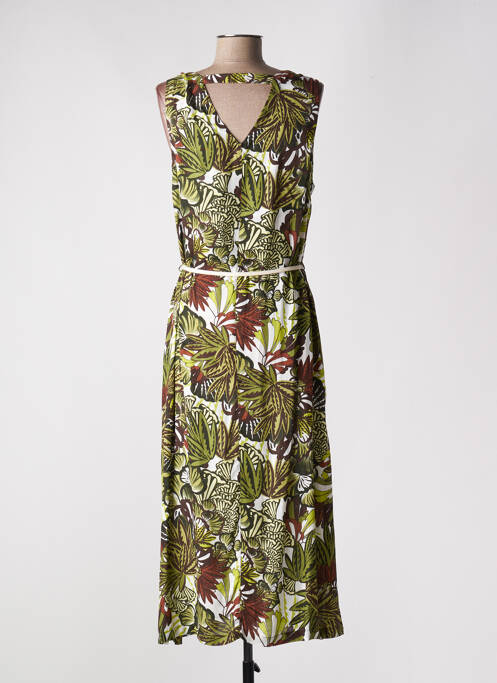 Robe longue sans manche sans manche vert DIANE LAURY femme