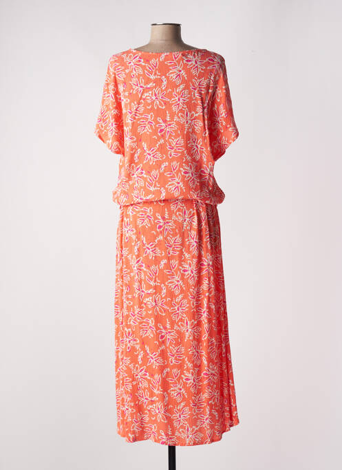 Robe longue orange ÉTYMOLOGIE pour femme