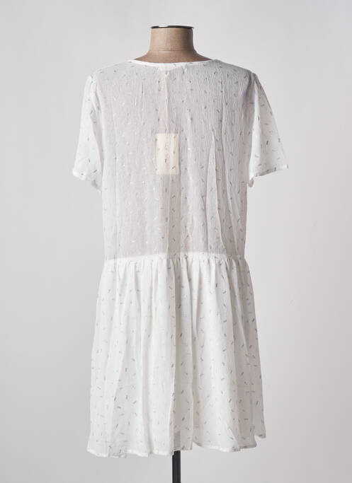 Robe mi-longue blanc BY ONE pour femme