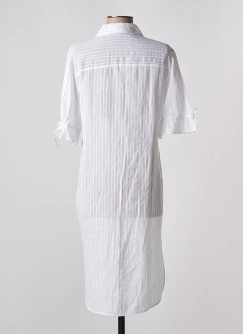 Robe mi-longue blanc SCHOOL RAG pour femme