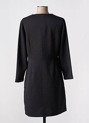 Robe mi-longue manches longues manches longues noir VERO MODA femme