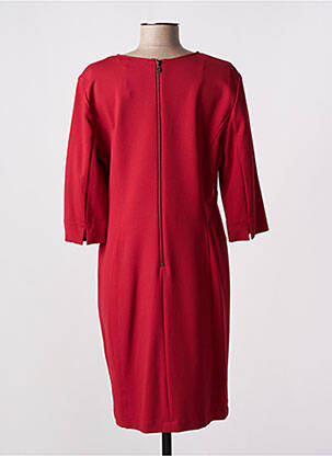 Robe mi-longue manches 3/4 manches 3/4 rouge JUS D'ORANGE femme