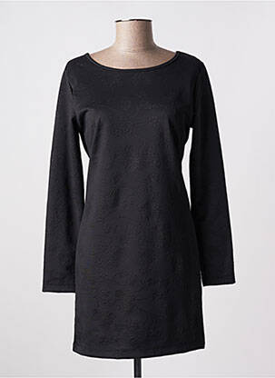 Robe courte manches longues manches longues noir COQUELICOT femme