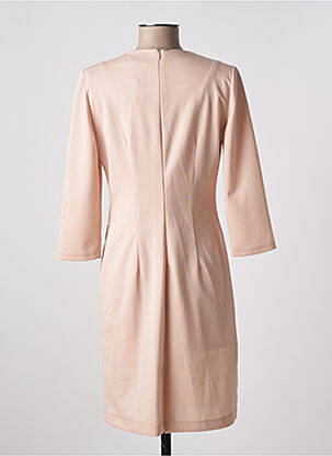 Robe mi-longue manches 3/4 manches 3/4 rose RINASCIMENTO femme