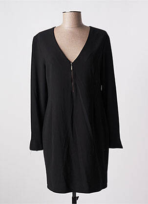 Robe courte manches longues manches longues noir VIRGINIA HILL femme