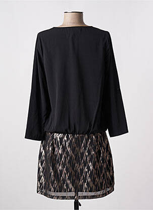 Robe courte manches longues manches longues noir SCHOOL RAG femme