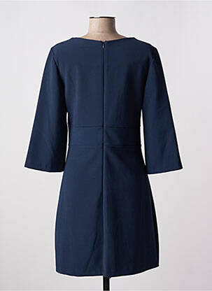 Robe mi-longue manches 3/4 manches 3/4 bleu RINASCIMENTO femme