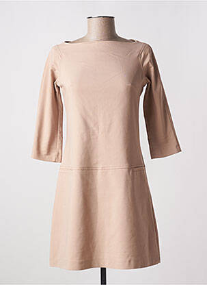 Robe courte manches 3/4 manches 3/4 beige RINASCIMENTO femme