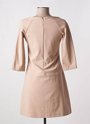 Robe courte manches 3/4 manches 3/4 beige RINASCIMENTO femme