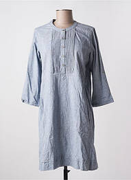 Robe mi-longue manches 3/4 manches 3/4 bleu EMA BLUE'S femme