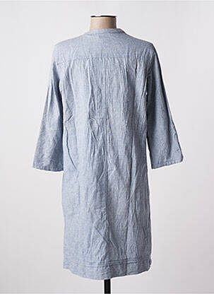 Robe mi-longue manches 3/4 manches 3/4 bleu EMA BLUE'S femme