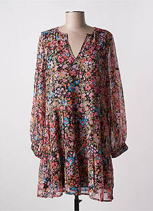Robe courte coupe évasée manches longues rose VERO MODA femme