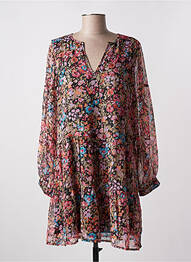 Robe courte coupe évasée manches longues rose VERO MODA femme
