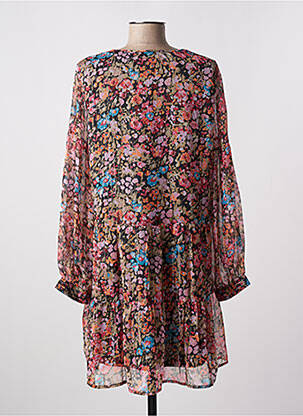 Robe courte coupe évasée manches longues rose VERO MODA femme